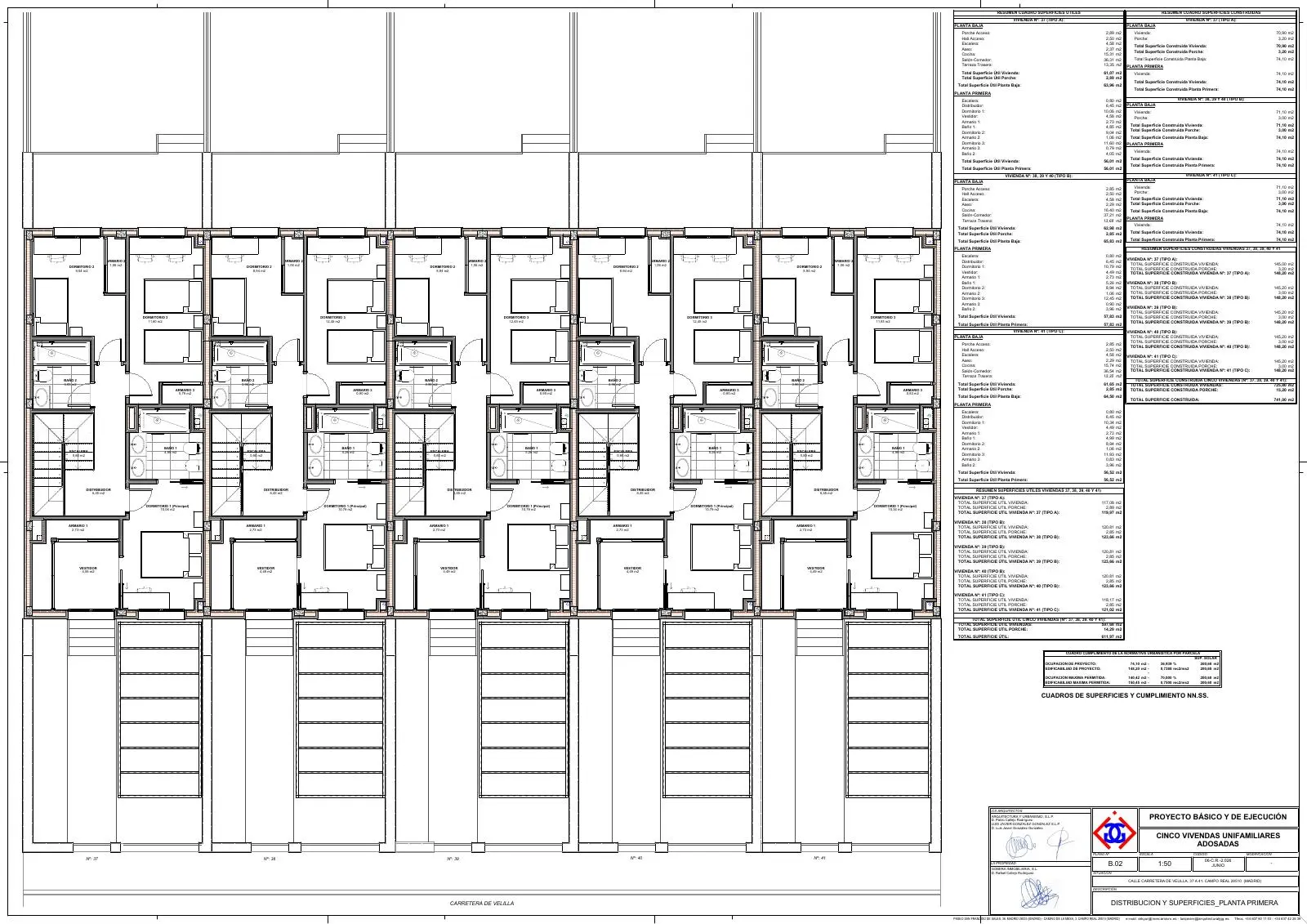 Plano de planta primera